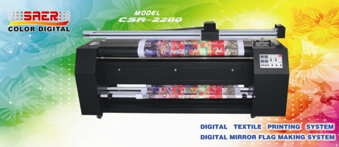 оборудование печатания тканья цифров большого формата сублимации 2.2m для флага знамени 2