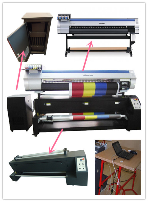 Принтер ткани первоначально TS34-1800A Mimaki цифровой с подогревателем сублимации 0