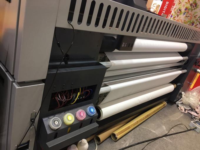 Хлопните вверх печатная машина флага ткани цифров с чернилами сублимации краски 0