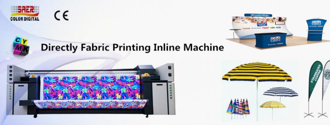 Печатная машина 1800ДПИ 2100мм ткани цифров зонтика/стены 0