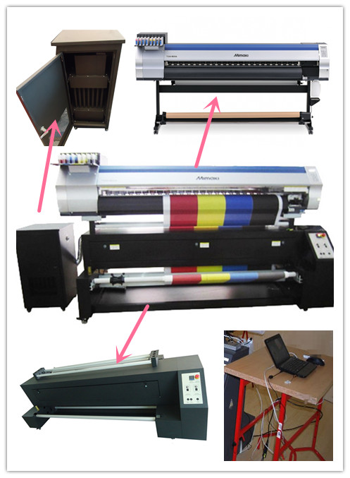 принтер Inkjet ширины печати 1.8m непрерывный для шелка и полиэфира хлопка 0