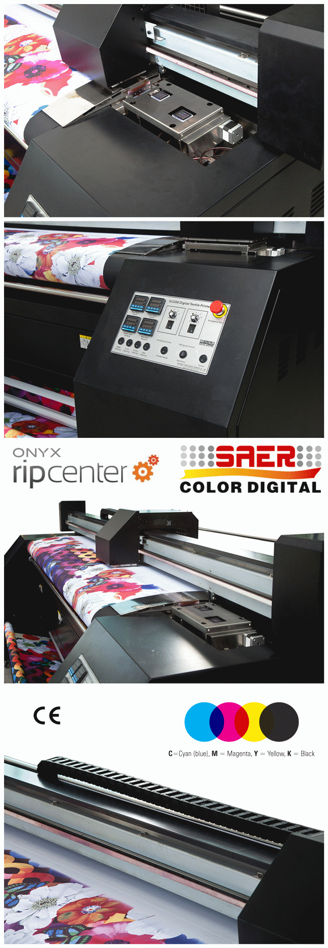 Эпсон возглавляет высокоскоростную печатную машину ткани цифров для крытого/на открытом воздухе 0