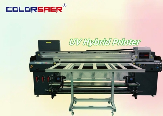 SAER UV Hybrid Digital Printing Plotter Flatbed and Roll to Roll UV Hybrid Inkjet Printer Производство гибридных электронных принтеров