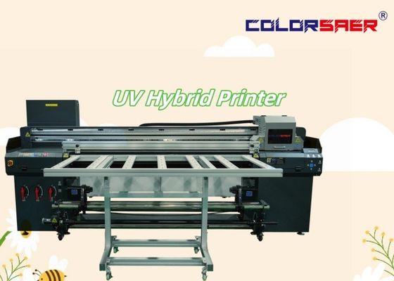 6 футовый цифровой УФ-плоттер Flatbed & Roll To Roll УФ-гибридная печатная машина с программным обеспечением Maintop или ONYX