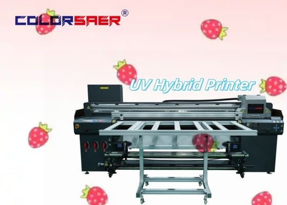 Фабричная цена 6FT UV плоскостопичный и рулонный гибридный принтер с конвейерным ремнем для непрерывного промышленного производства