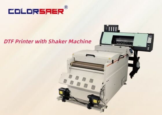 60-сантиметровый принтер DTF с подогревом платформы и циркуляцией белых чернил для печати на ПЭТ-пленке