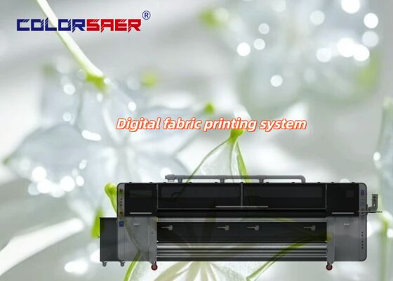 SAER COLOR Премиум-сублимационный принтер красителей с печатной головкой KJ4B-QL 3200 мм Ширина печати Автоматическая прокатка для хлопчатника и полиэфирной ткани