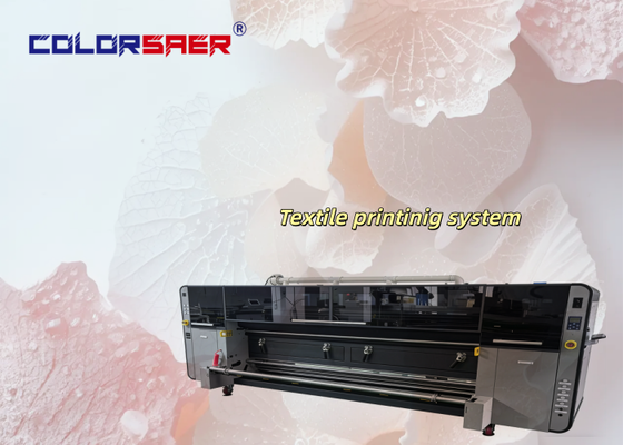 Automatic Digital Inkjet Fabric Printer 4pcs KJ4B-QL Print Heads Water-Based Ink Roll-to-Roll Textile Printing System 1 Year Warranty