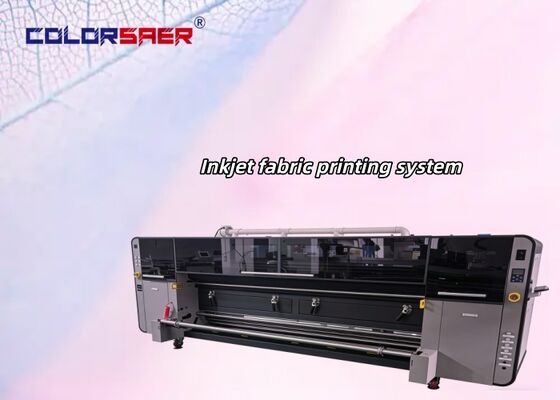 SAER COLOR Long Service Life Digital Large Format 3200mm Printing Width Automatic Roll to Roll Fabric Printing Machine