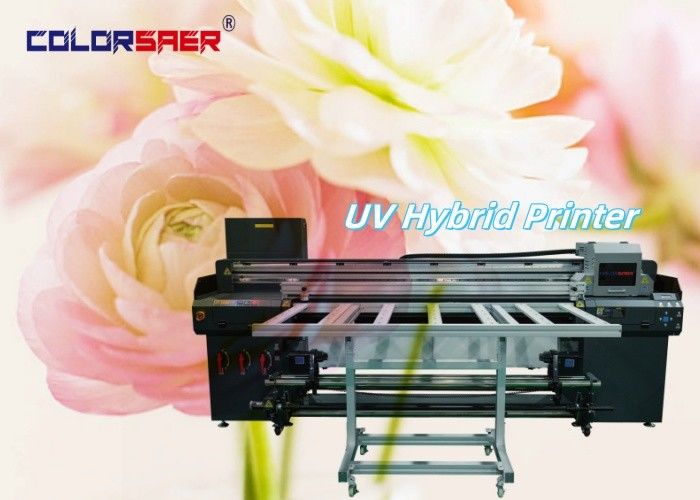 6ft New Technology UV Plotter Roll to Roll & Flatbed UV Hybrid Printer  Color+white+color+Varnish
