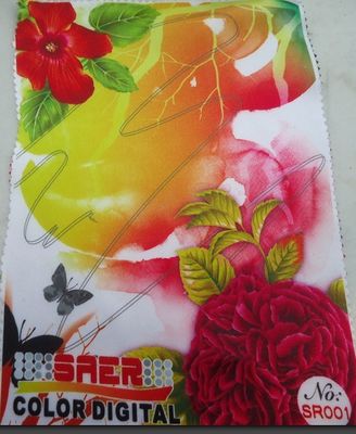 Белая ткань печатания цифров сатинировки полиэфира для делать занавеса