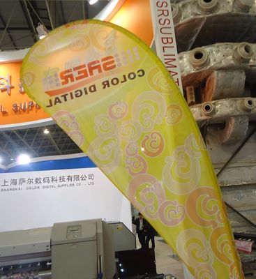 Персонализированная ширина ткани 1.4м 1.6м 1.8м знамени одежды/пляжа