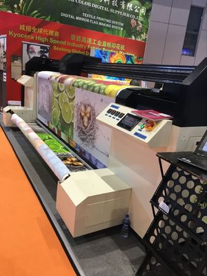 600 - 1800 печатная машина ткани Дпи, двойной принтер ткани Кмйк промышленный