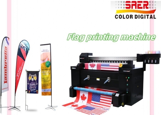 1.2M I3200 Главы Sublimation Direct Printing Digital Textile Flag Printer Машина для печати флагов из текстиля