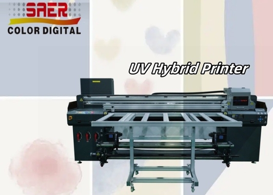 SAER Banner Paper UV Hybrid Roll To Roll And Flatbed Printer Машина для печатания бумаги с гибридными рулонами и плоскостной печатной машиной