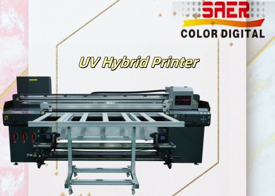SAER Banner Paper UV Hybrid Roll To Roll And Flatbed Printer Машина для печатания бумаги с гибридными рулонами и плоскостной печатной машиной