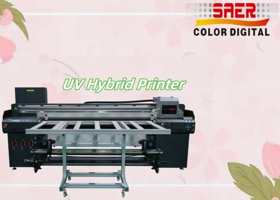 SAER Flatbed And Roll to Roll Гибридная UV стикерная стеклянная печать