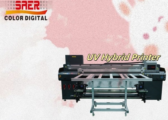 SAER Горячая продажа УФ-принтер с плоской гибридной UV-печатью и плоской печатью