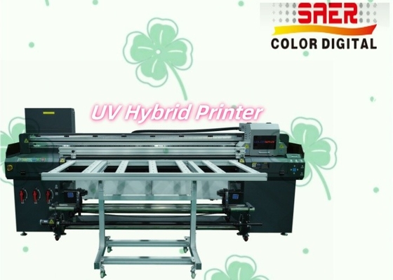 SAER UV Plotter высокоразрешительная печатная головка широкого формата Roll to Roll и плоскостепная УФ-гибридная печатная машина