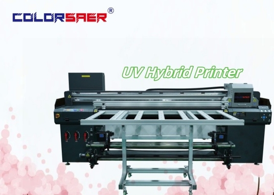 SAER UV Hybrid Digital Printing Plotter Flatbed and Roll to Roll UV Hybrid Inkjet Printer Производство гибридных электронных принтеров