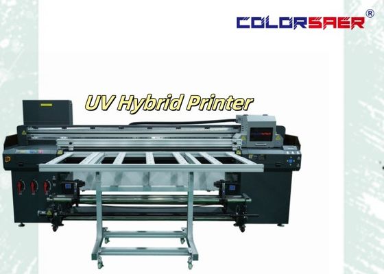 6 футовый цифровой УФ-плоттер Flatbed & Roll To Roll УФ-гибридная печатная машина с программным обеспечением Maintop или ONYX