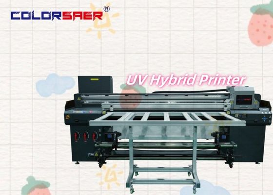 Фабричная цена 6FT UV плоскостопичный и рулонный гибридный принтер с конвейерным ремнем для непрерывного промышленного производства