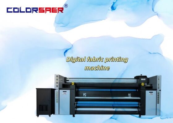 Shanghai SAER High-end Industrial Digital Fabric Printing Machine with Epson i3200 Printhead 2200mm Max Printing Width and Automatic Roll To Roll