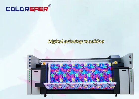 SAER 4 Color /8 Color High Speed Digital Fabric Printing System Roll to Roll с дальним инфракрасным нагревателем