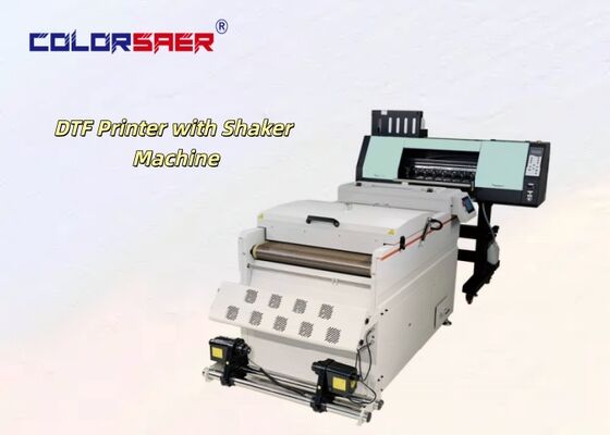 Полный комплект принтера DTF, цифровая текстильная печатная машина для футболок, прямое использование с встряхивающей машиной шириной 24 дюйма