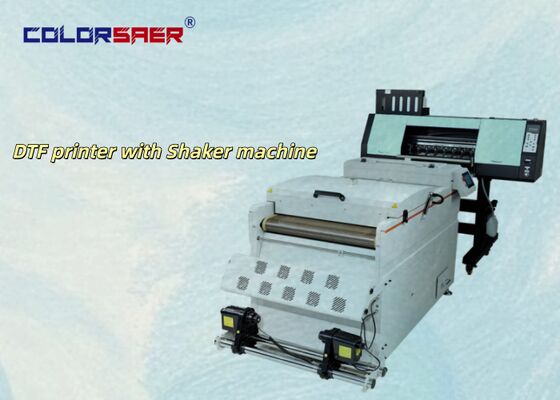 2 или 4 Print Head Digital SAER DTF Printer 60cm /A3 Size PET Film Offset T-shirt DTF печатная машина с печатным порошком