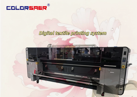 SAER Intelligent Control Reduced Noise Negtive Pressure System Textile Printing System With KJ48-QL Print Head