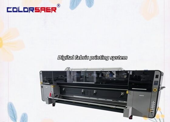 New Automatic Roll to Roll Digital Fabric Printing System Polyester & Cotton Textile Plotter with KJ4B-QL Print Head