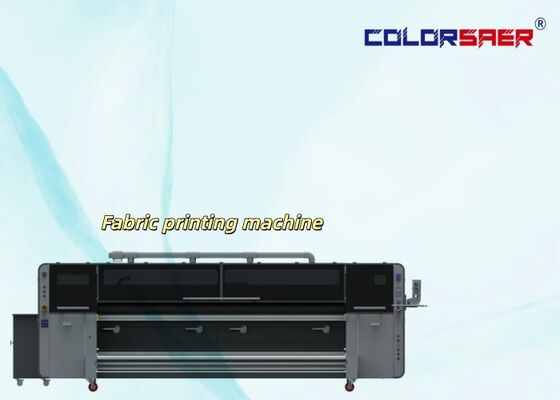 CMYK 4-цветный принтер прямой печати на ткани SAER CSR3200, широкоформатная система текстильной печати inkjet с 4 печатающими головками KJ4B-QL