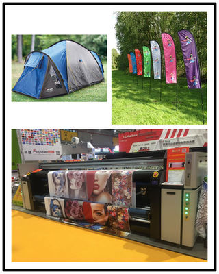 Крен печатной машины ткани цифров дисплея торговой выставки для того чтобы свернуть 360 - разрешение 1800дпи