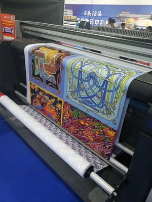 печатная машина 1440dpi 380V хлопко-бумажной ткани флага 3.2m