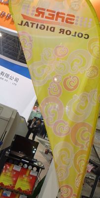 Ткань печатания сублимации цифров с покрынным Warp связала полиэфир