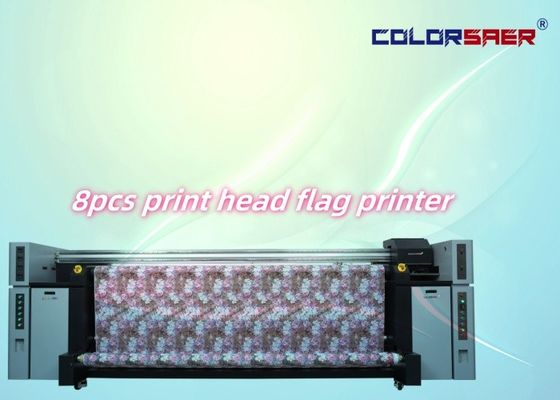 Автоматический класс CMYK Сублимационный струйный график Большой флаг Ролик Ролик Цифровой принтер Машина 720dpi